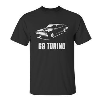 69 Torino American Retro Muscle Cars Street Racing Ford Classic Unisex T-Shirt | Favorety DE