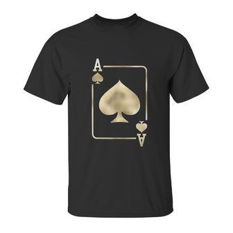 Ace Of Spades Playing Card Unisex T-Shirt | Favorety CA