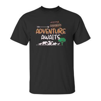 Adventure Awaits Travel Into The Wild Animal Kingdom Safari Unisex T-Shirt | Favorety AU