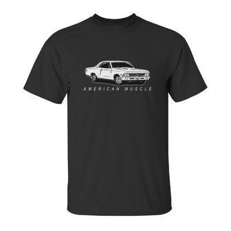 Aggressive Thread 1966 Chevelle American Muscle Car Unisex T-Shirt | Favorety CA