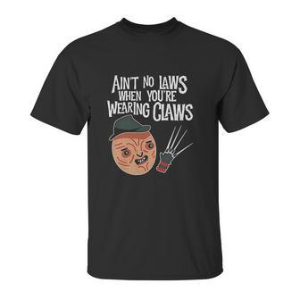 Aint No Laws When Youre Drinking Claws With Claus Unisex T-Shirt | Favorety AU