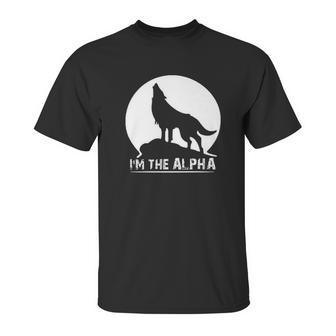 I Am The Alpha Wolf Dog Animal Great Gifts Unisex T-Shirt | Favorety CA