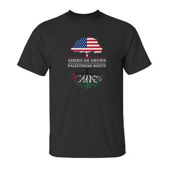 American Grown With Palestinian Roots Palestine Unisex T-Shirt | Favorety UK