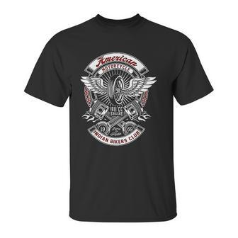 American Motorcycle Indian Bikers Club Motorcycle Biker Unisex T-Shirt | Favorety AU