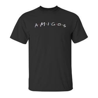 Amigos Funny 90S Pop Culture Friends Humor Silly Retro Unisex T-Shirt | Favorety