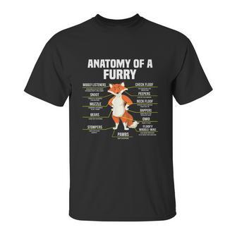 Anatomy Of A Furry Fandom Furries Cute Sweet Funny Unisex T-Shirt | Favorety CA