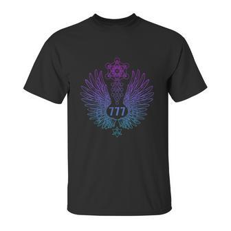 Angel Number 777 Sacred Geometry Healing Unisex T-Shirt | Favorety UK