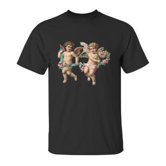 Angelic Vintage Cherub Design Charming Baby Angels Unisex T-Shirt | Favorety DE