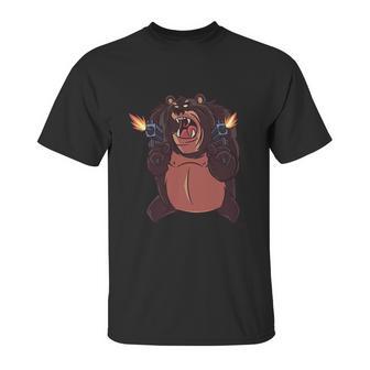 Angry Bear Shooting Unisex T-Shirt | Favorety DE