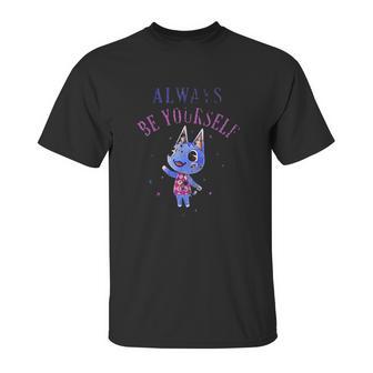 Animal Crossing Always Be Yourself Sparkle Graphic Unisex T-Shirt | Favorety CA