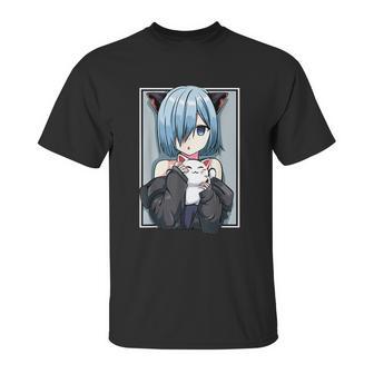 Anime Girl Neko Catgirl Pastel Kawaii Cat Manga Japan Lover Unisex T-Shirt | Favorety UK