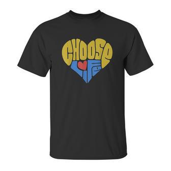 Anti- Bortion Choose Life Heart Unisex T-Shirt | Favorety CA