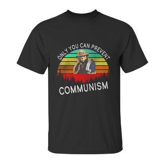 Anti Communism Capitalism Antisocialist Bear Unisex T-Shirt | Favorety AU