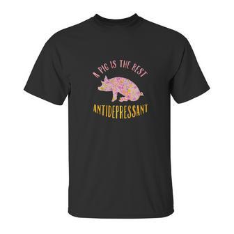 Antidepressant Mini Pig Lovers Gift Tee Unisex T-Shirt | Favorety CA