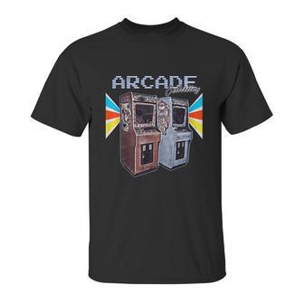 Arcade Cabinet Machine 1970 1980 1990 Video Game Collection Unisex T-Shirt | Favorety AU