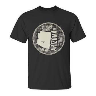 Arizona Grand Canyon State Retro Circle Unisex T-Shirt | Favorety CA