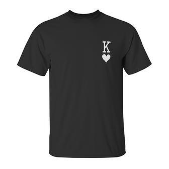 Atching Couple Poker Q King Unisex T-Shirt | Favorety CA