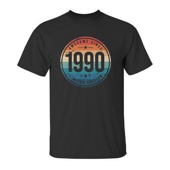 Awesome Since 1990 - 32 Years Old 32Nd Birthday Gift Unisex T-Shirt | Favorety DE