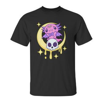 Axolotl Kawaii Pastel Goth Cute Creepy Aesthetic Nu Goth Unisex T-Shirt | Favorety UK