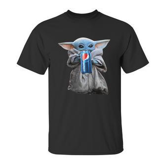 Baby Yoda Drink Pepsi Sweater Unisex T-Shirt | Favorety CA