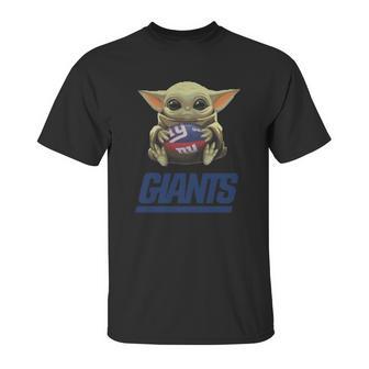 Baby Yoda Hug Giants Unisex T-Shirt | Favorety UK