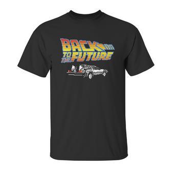 Back To The Future 8Bit Delorean Unisex T-Shirt | Favorety AU