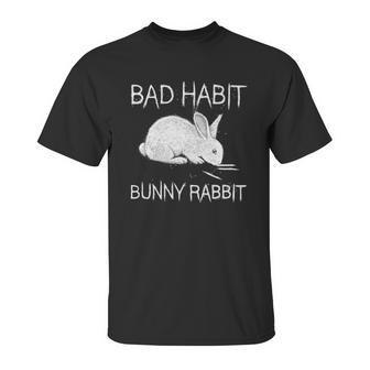 Bad Habit Bunny Rabbit Cocaine Unisex T-Shirt | Favorety DE