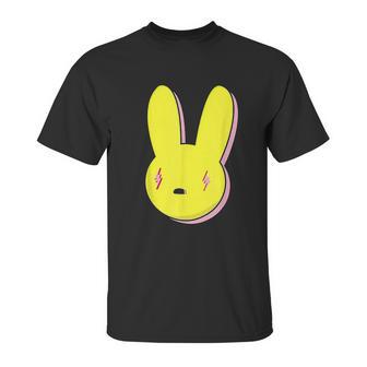 Bad Trap Lighting Bunny Eyes Dembow Reggaeton Style Unisex T-Shirt | Favorety