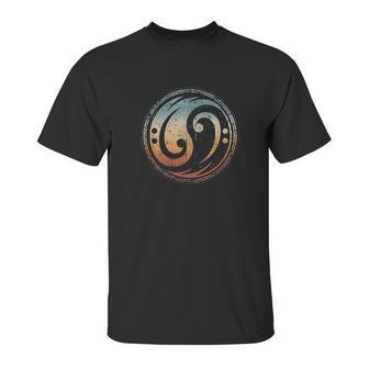 Bass Guitar Clef Yin Yang Vintage For Bassist Bass Player Unisex T-Shirt | Favorety AU