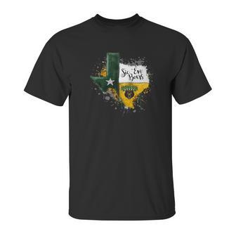 Baylor Bears Color Drop State Map Apparel Unisex T-Shirt | Favorety