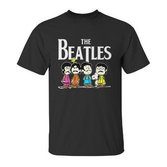 The Beatles And Snoopy Unisex T-Shirt | Favorety