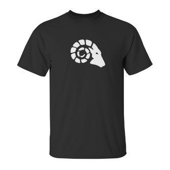 Bellwether Bighorn Sheep White Logo Unisex T-Shirt | Favorety