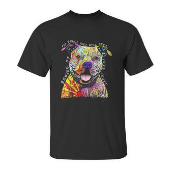 Beware Of Pit Bulls They Will Steal Your Heart Unisex T-Shirt | Favorety DE