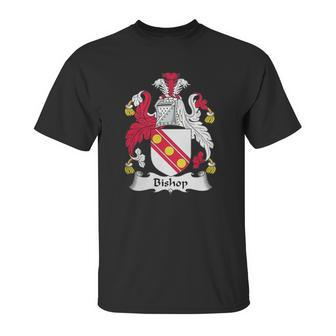 Bishop Family Crest Unisex T-Shirt | Favorety