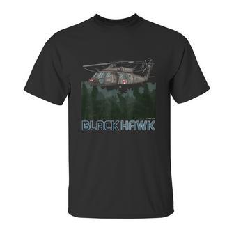 Black Hawk Helicopter Military Armed Forces Novelty Unisex T-Shirt | Favorety UK