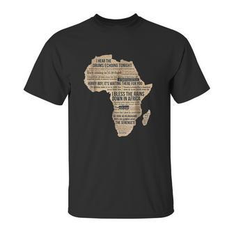 Bless Africa Rains On Toto Unisex T-Shirt | Favorety UK