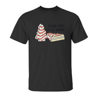 Blood Type Little Debbie Inspired Snack Cake Unisex T-Shirt | Favorety UK