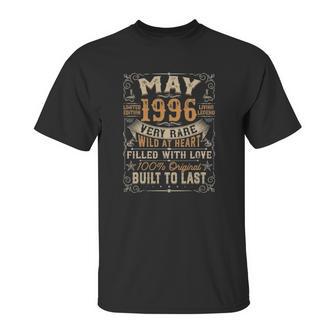 Born In May 1996 25Th Birthday Gift Retro 25 Years Old Unisex T-Shirt | Favorety CA