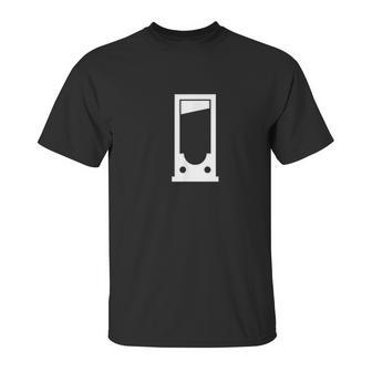 Brazilian Jiu Jitsu Guillotine White Minimalist Unisex T-Shirt | Favorety