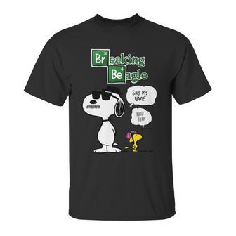 Breaking Beagle Unisex T-Shirt | Favorety