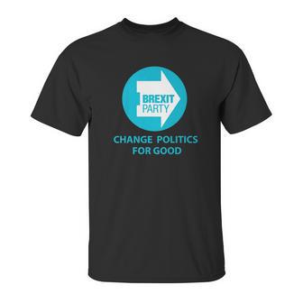 Brexit Party Britain Change Politics For Good Logo Unisex T-Shirt | Favorety DE