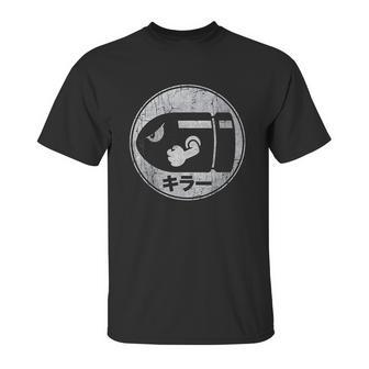 Bullet Bill Distressed Kanji Logo Unisex T-Shirt | Favorety