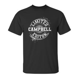 Campbell Funny Surname Family Tree Birthday Reunion Gift Unisex T-Shirt | Favorety