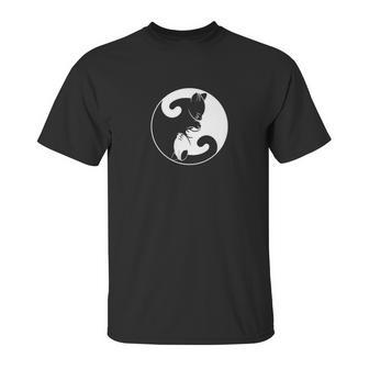 Cat Print Tees And Hoodies Yin Yang Cute Kitten Kitty Unisex T-Shirt | Favorety DE