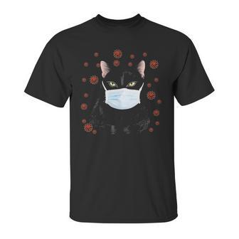 Cat Is Wearing Mask Face Anti Virus Unisex T-Shirt | Favorety DE