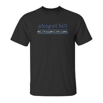 Chapel Hill North Carolina Vintage Retro Stripe Unisex T-Shirt | Favorety