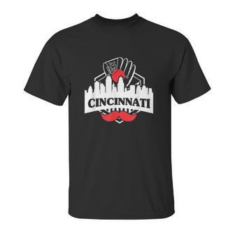 Cincinnati Red Mustache Unisex T-Shirt | Favorety AU