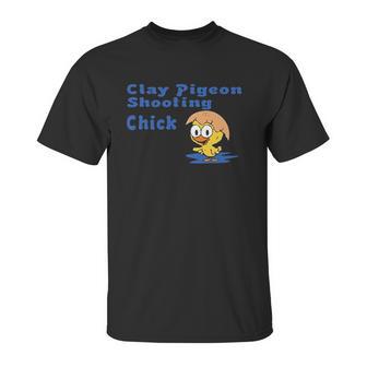 Clay Pigeon Shooting Chick Unisex T-Shirt | Favorety UK