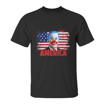 Clown Joe Funny Caricature Joe Biden Is A Democratic Clown Graphic Design Printed Casual Daily Basic Unisex T-Shirt | Favorety DE