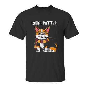 Corgi Potter Gift For Corgi Lovers Funny Pawter Dog Unisex T-Shirt | Favorety